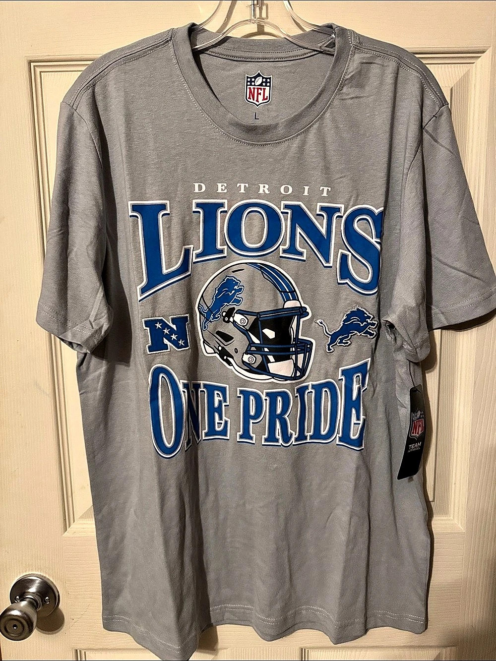 NFL Detroit Lions No Pride graphic tee Graphic Tee Gray Size Large NWT